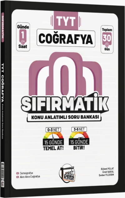 TYT Coğrafya Sıfırmatik Konu Anlatımlı Soru Bankası Ders Platosu Panda Fotokopi & Baskı Merkezi