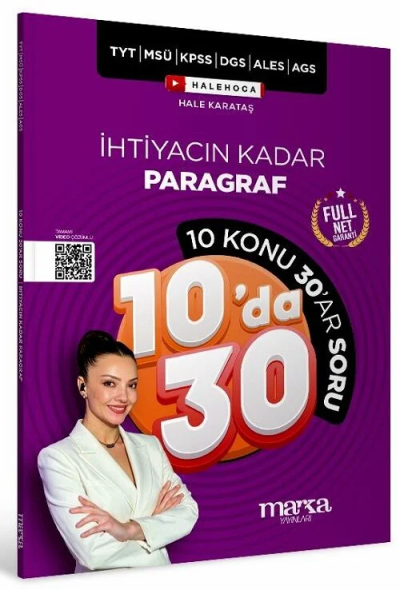 İhtiyacın Kadar Paragraf 10 da 30 Soru Bankası Marka Yayınları Panda Fotokopi & Baskı Merkezi
