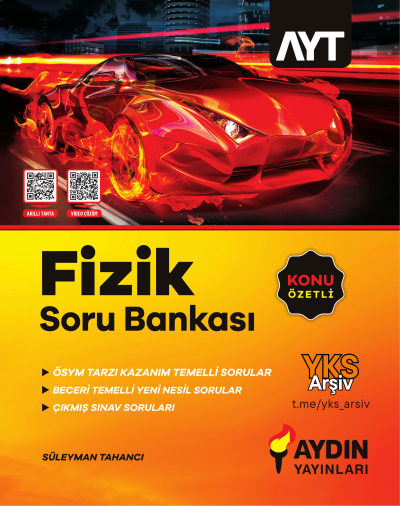 AYT Fizik Konu Özetli Soru Bankası Aydın Yayınları Panda Fotokopi & Baskı Merkezi