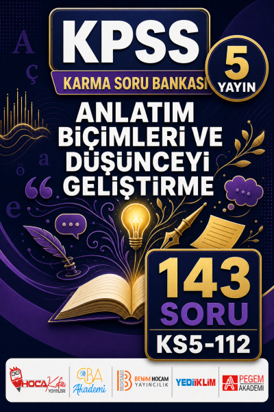 Anlatım Biçimleri ve Düşünceyi Geliştirme 5 Yayın 143 Soru Panda Fotokopi & Baskı Merkezi