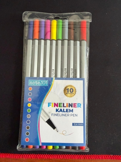 Note.101 Fineliner 10'lu Set Panda Fotokopi & Baskı Merkezi