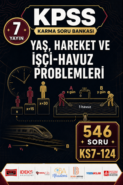 Yaş, Hareket ve İşçi-Havuz Problemleri 7 Yayın 546 Soru Panda Fotokopi & Baskı Merkezi