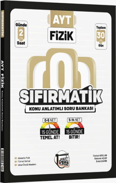 AYT Fizik Sıfırmatik Konu Anlatımlı Soru Bankası Ders Platosu Panda Fotokopi & Baskı Merkezi
