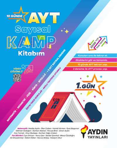 AYT Sayısal Kamp Kitabım Aydın Yayınları Panda Fotokopi & Baskı Merkezi
