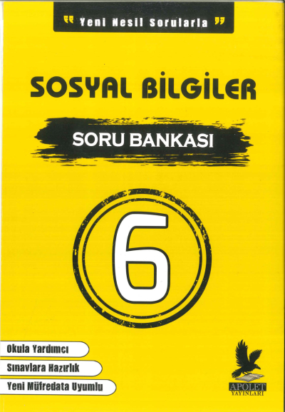 6.SINIF SOSYAL BİLGİLER SORU BANKASI Apolet Yayınları Panda Fotokopi & Baskı Merkezi