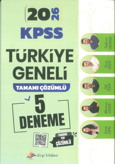 KPSS 5 TG DENEME 5*60 Dizgi Yayınları Panda Fotokopi & Baskı Merkezi