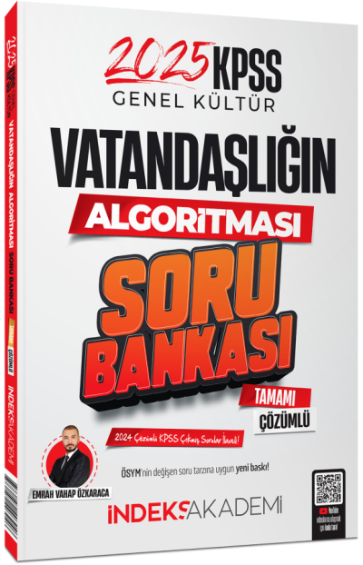 2025 KPSS Vatandaşlık Vatandaşlığın Algoritması Soru Bankası Çözümlü İndeks Akademi Yayıncılık İndeks Akademi Panda Fotokopi & Baskı Merkezi