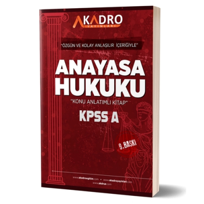 KPSS A Grubu Anayasa Hukuku Konu Anlatımlı A Kadro Yayınları 2024 Panda Fotokopi & Baskı Merkezi