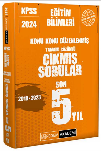 2024 KPSS Eğitim Bilimleri Konu Konu Düzenlenmiş Tamamı Çözümlü Çıkmış Sorular Son 5 Sınav Panda Fotokopi & Baskı Merkezi