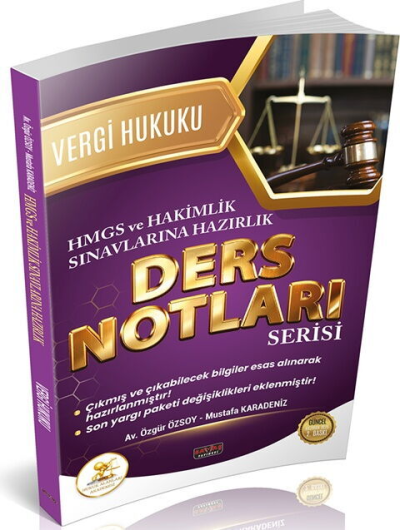 HUKAL HMGS HAKİMLİK Vergi ve Vergi Usul Hukuku Ders Notları Savaş Yayınları Panda Fotokopi & Baskı Merkezi