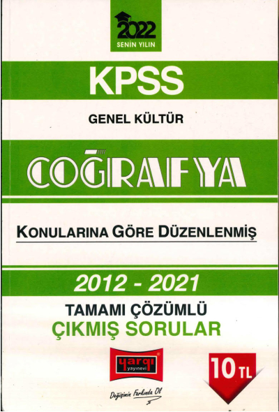 2012-2021 KONULARINA GÖRE DÜZENLENMİŞ ÇÖZÜMLÜ COĞRAFYA ÇIKMIŞ SORULAR Panda Fotokopi & Baskı Merkezi