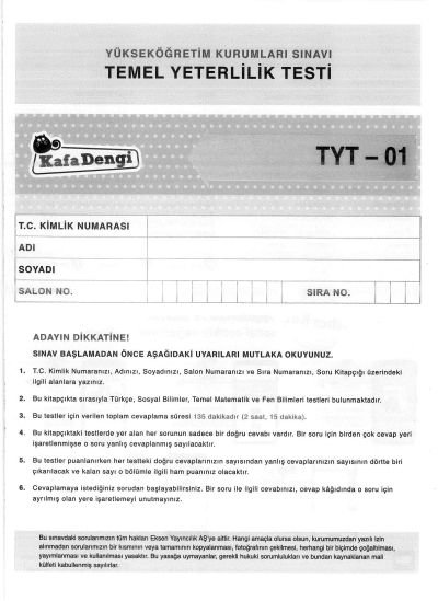 TYT 5 Lİ DENEME Panda Fotokopi & Baskı Merkezi