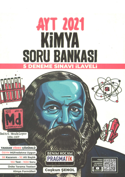 AYT Kimya Soru Bankası 5 Deneme Sınavı İlaveli Pragmatik Serisi (Pragmatik Panda Fotokopi & Baskı Merkezi