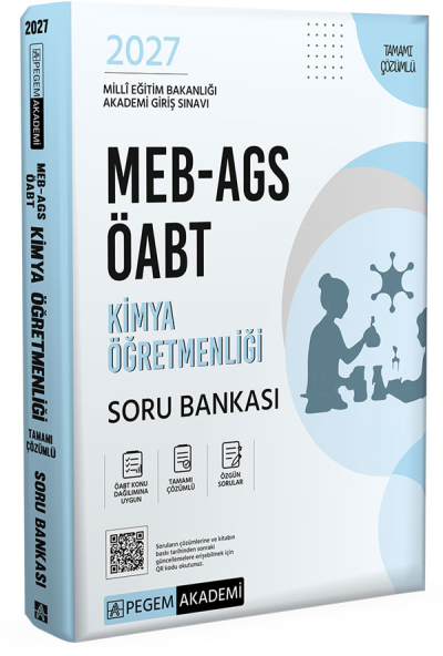 2027 ÖABT MEB-AGS Kimya Öğretmenliği Soru Bankası Çözümlü Pegem Akademi Yayınları Panda Fotokopi & Baskı Merkezi