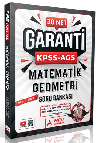 KPSS AGS Matematik - Geometri Garanti KPSS Soru Bankası Paraf Yayınları Panda Fotokopi & Baskı Merkezi