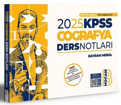 Benim Hocam Yayınları 2025 KPSS Coğrafya Video Ders Notları Panda Fotokopi & Baskı Merkezi