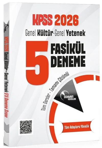 KPSS Genel Yetenek Genel Kültür 5 Deneme Fasikül Çözümlü Doktrin Yayınları Panda Fotokopi & Baskı Merkezi