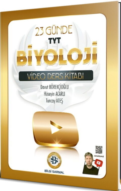 TYT Biyoloji 23 Günde Video Ders Kitabı Bilgi Sarmal Panda Fotokopi & Baskı Merkezi