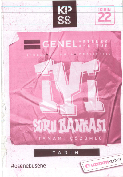 GY GK TARİH İYİ ÇÖZÜMLÜ SORU BANKASI Panda Fotokopi & Baskı Merkezi