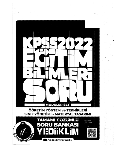 2022 KPSS Öğrt. Yönt. ve Teknk. Sınıf Yön. Materyal Tas. Soru Bankası Modüler Set Panda Fotokopi & Baskı Merkezi