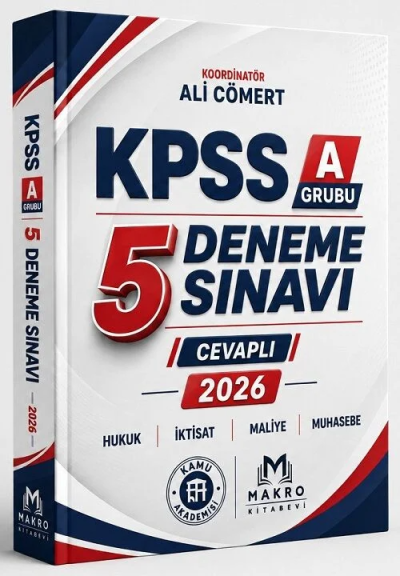 2026 KPSS A Grubu 5 Deneme Ali Cömert Makro Kitabevi Panda Fotokopi & Baskı Merkezi