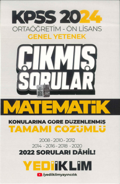 MATEMATİK KONULARINA GÖRE DÜZENLENMİŞ ÇIKMIŞ SORULAR 2008-2022 TAMAMI ÇÖZÜMLÜ Panda Fotokopi & Baskı Merkezi