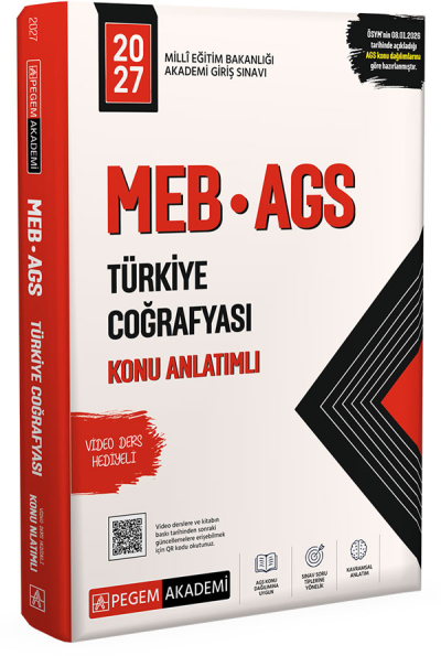 2027 MEB-AGS Türkiye Coğrafyası Konu Anlatımlı Pegem Akademi Yayınları Panda Fotokopi & Baskı Merkezi