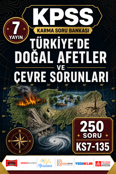Türkiye’de Doğal Afetler ve Çevre Sorunları 7 Yayın 250 Soru Panda Fotokopi & Baskı Merkezi