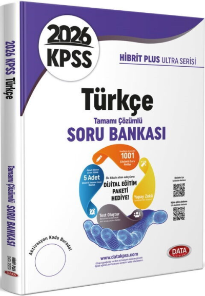 2026 KPSS Türkçe Hibrit Plus Ultra Serisi Karekod Çözümlü Soru Bankası Data Yayınları Panda Fotokopi & Baskı Merkezi