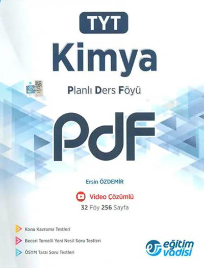 TYT Kimya Planlı Ders Föyü PDF Eğitim Vadisi Yayınları Panda Fotokopi & Baskı Merkezi