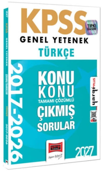 KPSS Genel Yetenek Türkçe Konu Konu Tamamı Çözümlü 10 Yıl Çıkmış Sorular Yargı Yayınevi Panda Fotokopi & Baskı Merkezi