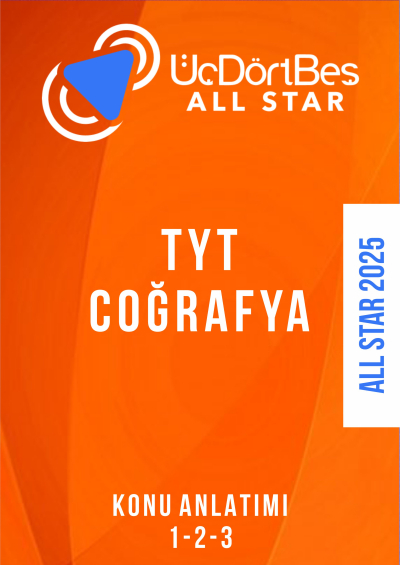 ALL STAR TYT COĞRAFYA Konu Anlatım (1-2-3 Hepsi Bir Arada) Panda Fotokopi & Baskı Merkezi