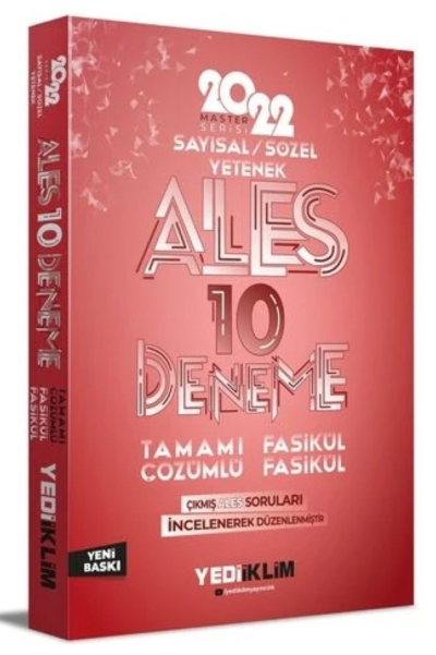 ALES 10 DENEME TAMAMI ÇÖZÜMLÜ Panda Fotokopi & Baskı Merkezi