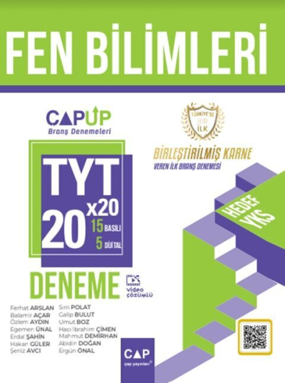 YT Fen Bilimleri 20 x 20 Up Deneme Çap Yayınları Panda Fotokopi & Baskı Merkezi