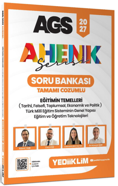 2027 AGS Ahenk Serisi Eğitimin Temelleri Tamamı Çözümlü Soru Bankası Yediiklim Yayınları Panda Fotokopi & Baskı Merkezi