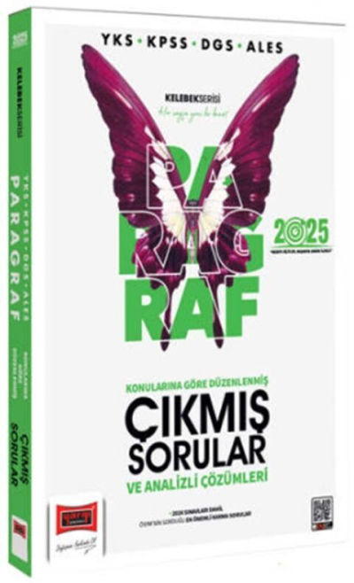 2025 YKS KPSS DGS ALES Kelebek Serisi Tamamı Çözümlü Paragraf Konularına Göre Düzenlenmiş Çıkmış Sorular Yediiklim Yayınları Panda Fotokopi & Baskı Merkezi