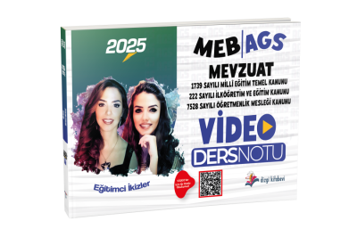 Dizgi 2025 MEB AGS Mevzuat Bilgisi (222, 1739, 7528 Sayılı Kanun) Video Ders Notu - Eğitimci İkizler Dizgi Panda Fotokopi & Baskı Merkezi