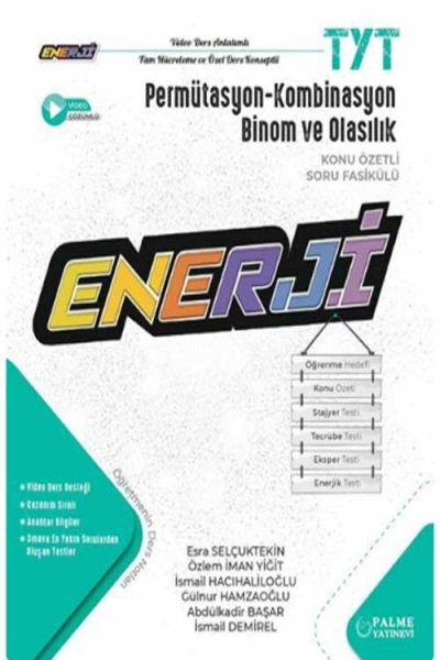 TYT Enerji Permütasyon - Kombinasyon Binom ve Olasılık Konu Özetli Soru Fasikülü Panda Fotokopi & Baskı Merkezi