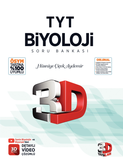 3D TYT Biyoloji Soru Bankası