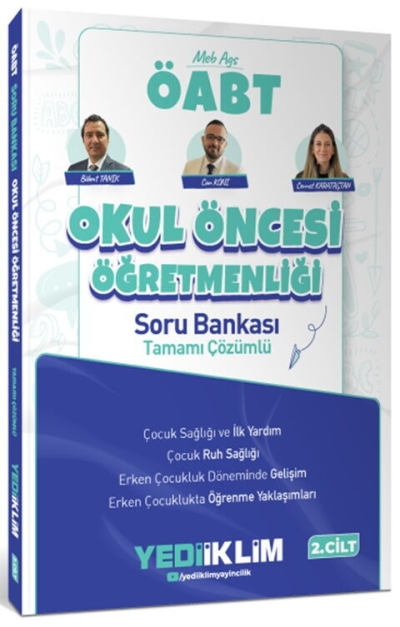 MEB AGS ÖABT Okul Öncesi Öğretmenliği Tamamı Çözümlü Soru Bankası Cilt 2 Yediiklim Yayınları Panda Fotokopi & Baskı Merkezi