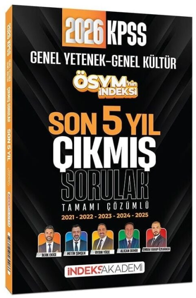 2026 KPSS Genel Yetenek Genel Kültür ÖSYM nin İndeksi Çıkmış Sorular Son 5 Yıl Çözümlü İndeks Akademi Yayıncılık Panda Fotokopi & Baskı Merkezi