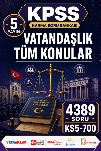 VATANDAŞLIK TÜM KONULAR 5 Yayın 4389 Soru Panda Fotokopi & Baskı Merkezi