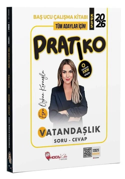 2026 KPSS Vatandaşlık Pratiko Soru Cevap Çalışma Kitabı Hoca Kafası Yayınları Panda Fotokopi & Baskı Merkezi