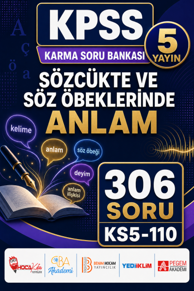 Sözcükte ve Söz Öbeklerinde Anlam 5 Yayın 306 Soru