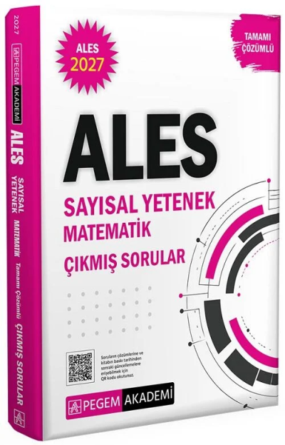 2027 ALES Sayısal Yetenek Matematik Çıkmış Sorular Çözümlü Pegem Akademi Yayınları Panda Fotokopi & Baskı Merkezi