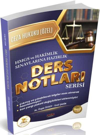 HUKAL HMGS HAKİMLİK Ceza Hukuku Özel Hükümler Ders Notları Savaş Yayınları Panda Fotokopi & Baskı Merkezi