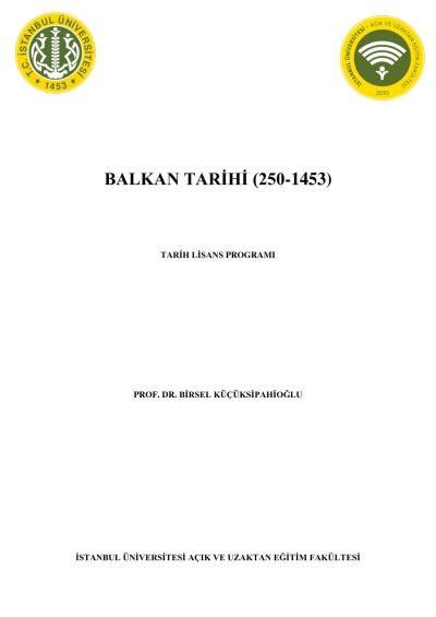Balkan Tarihi (250-1453) Panda Fotokopi & Baskı Merkezi