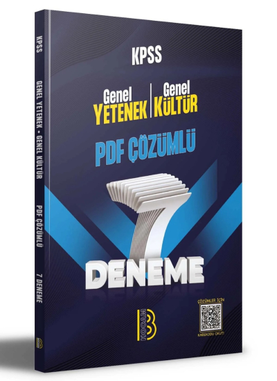 KPSS Genel Yetenek Genel Kültür 7 Deneme PDF Çözümlü Benim Hocam Yayınları Panda Fotokopi & Baskı Merkezi