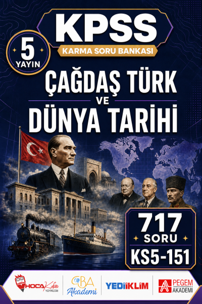 Çağdaş Türk ve Dünya Tarihi 5 Yayın 717 Soru Panda Fotokopi & Baskı Merkezi