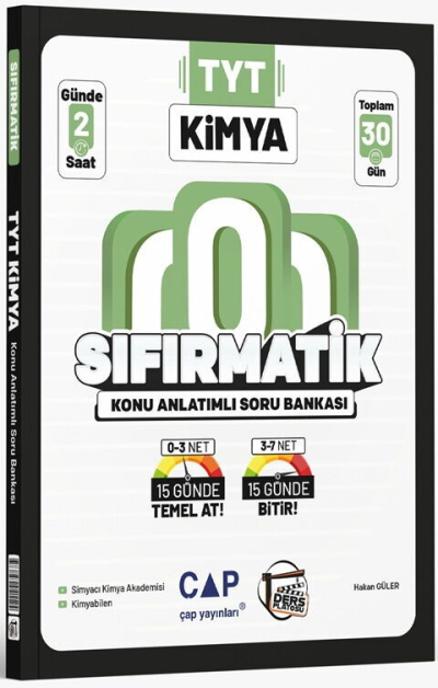YKS TYT Kimya Sıfırmatik Konu Anlatımlı Soru Bankası Ders Platosu Panda Fotokopi & Baskı Merkezi